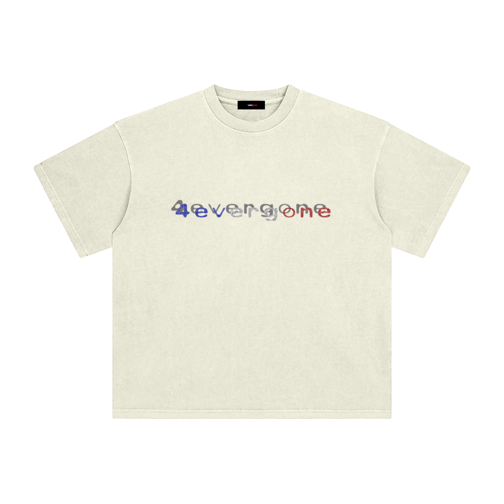 Bluewhitenred tee