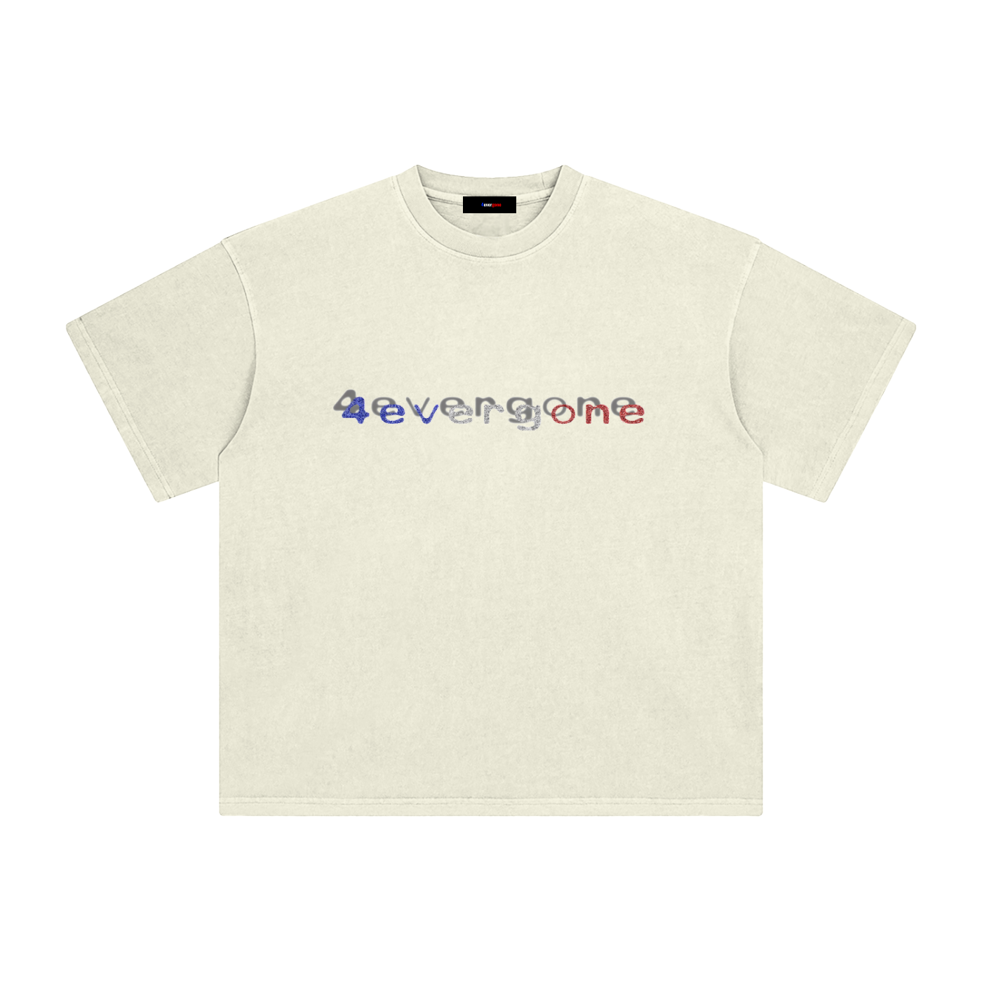 Bluewhitenred tee