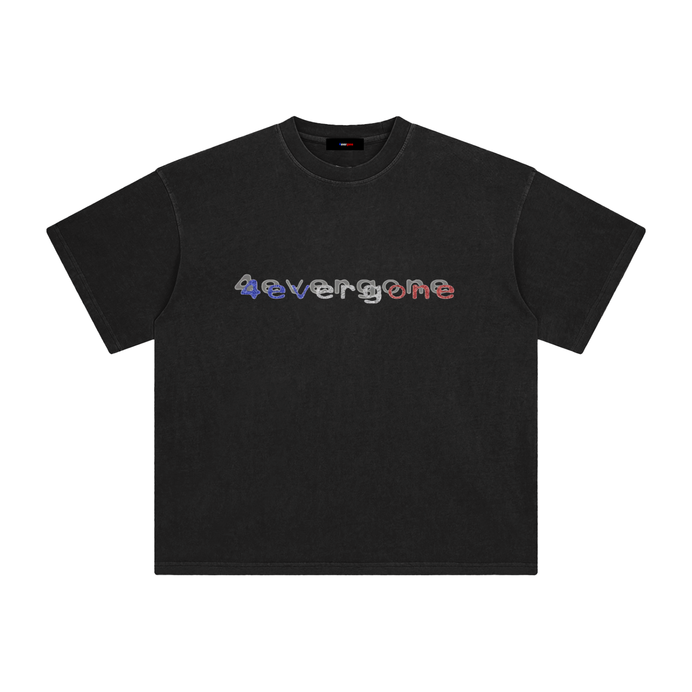 Bluewhitenred tee